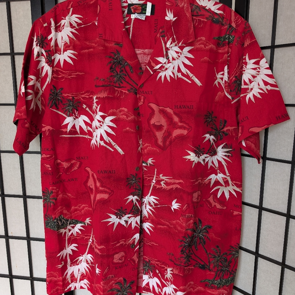 Hawaiian Vintage Men's Shirt Large